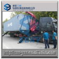 36 tons hydraulic crane side loaded container tri axle semi trailer